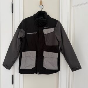 Marmot Kids Two-Tone Black and Gray Puffer Jacket